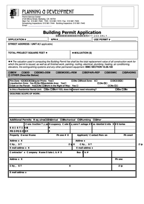 city of raleigh building permit application.